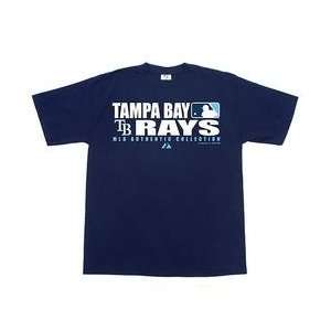 Tampa Bay Rays Youth Team Pride T shirt by Majestic Athletic   Navy 