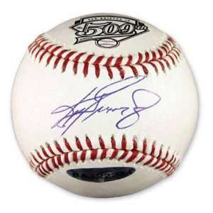  Autographed Ken Griffey Jr. Baseball with 500th HR Logo 
