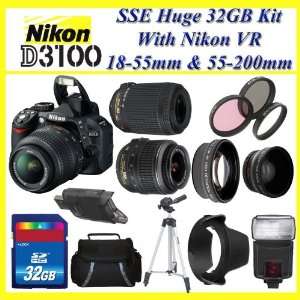  The Nikon D3100 SLR Digital Camera with Nikon 18 55m f3.5 