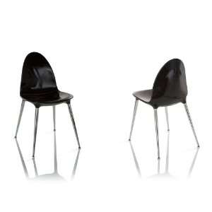   Dining Room Side Chair by Yuman Mod   Black (LOTO B): Home & Kitchen