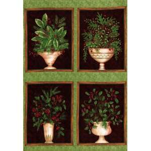   Greenery Panel Green Fabric By The Panel Arts, Crafts & Sewing