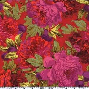   Philip Jacobs Luscious Red Fabric By The Yard: Arts, Crafts & Sewing