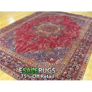 9 3 x 12 2 Mashad Hand Knotted Persian rug