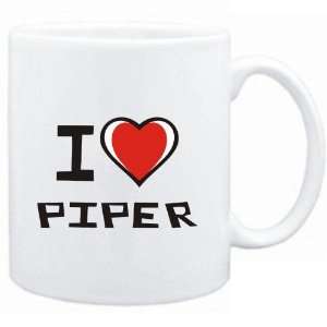 Mug White I love Piper  Last Names
