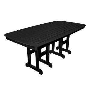  Trex Outdoor Yacht Club 37 x 72 Dining Table in Charcoal 