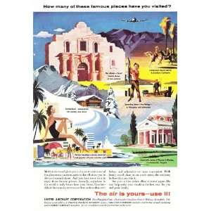   The Air Is Yours Alamo Switzerland Wisconsin Vintage Travel Print Ad