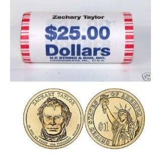 Zachary Taylor 2009 Presidential Dollar Roll of 25 Coins