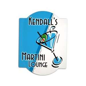  Blue Martini Bar Sign: Home & Kitchen