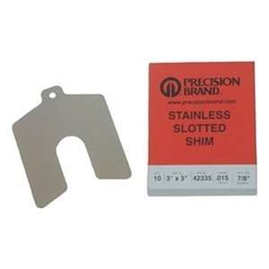   300 Series Stainless Steel Slotted Shim, Pack of 10: Home Improvement