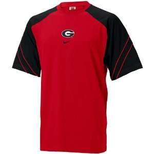   : Nike Georgia Bulldogs Red College Stripe T shirt: Sports & Outdoors