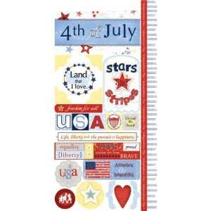  Independence Day Cardstock Stickers