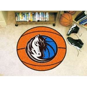  Dallas Mavericks Basketball Shaped Area Rug Welcome/Door 