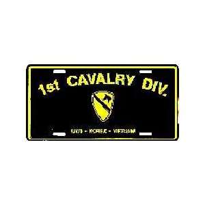  US Army 1st Cavalry Division License Plate Automotive