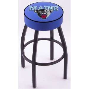  University of Maine Steel Stool with 4 Logo Seat and 