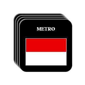  Indonesia   METRO Set of 4 Mini Mousepad Coasters 