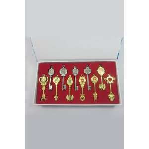  Fairy Tail Collection Set of 11 Golden Zodiac Keys Toys 