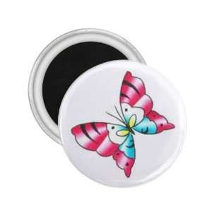  Tattoo Butterfly Art Fridge Souvenir Magnet 2.25 Free 