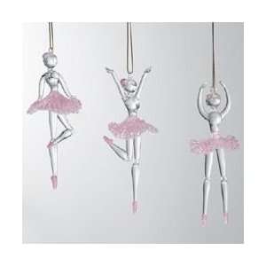 Pack of 24 Spun Glass Ballerina in Ballet Dance Pose Christmas 