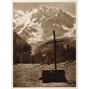  1925 Monte Rosa Mountain Macugnaga Italy Pennine Alps 
