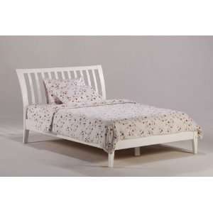  Queen Nutmeg Platform Bed (White) (41.375H x 64.875W x 