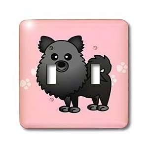  Janna Salak Designs Dogs   Cute Black Pomeranian Pink with 