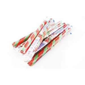 Strawberry Red & Green Old Fashioned Hard Candy Sticks 80 Count Box 