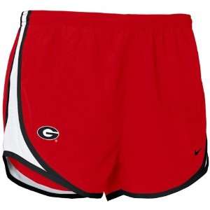  Nike Georgia Bulldogs Red Ladies Tempo Shorts: Sports 