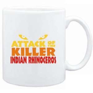  Mug White  Attack of the killer Indian Rhinoceros  Animals 