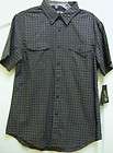 Apt. 9~Mens Gray Plaid Short Sleeve Shirt ~Size Large~NWT