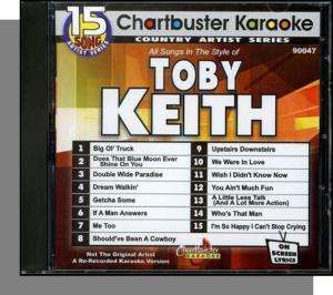 Karaoke CD+G   Toby Keith   New 2004 Chartbuster CD  
