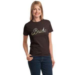   Bride Chocolate Tee With Sequin Bride Made to order 