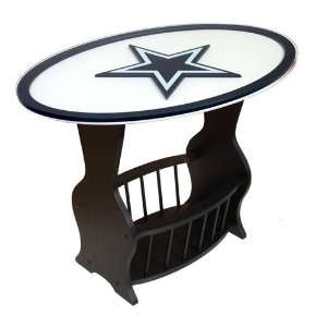 Dallas Cowboys Glass End Table:  Sports & Outdoors