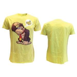   Nintendo T Shirt Donkey Kong Wants Banana jaune (L)