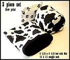   small bed with mat and snuggle sack Cow Print for guinea pigs rats