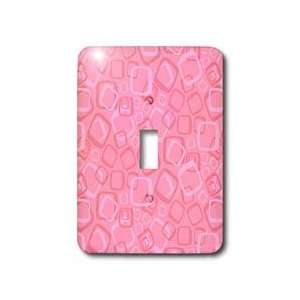 TNMGraphics Retro Designs   Retro Blocks in Pink   Light Switch Covers 