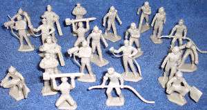MARX Air Force ground crew toy soldiers 45mm gray 22pcs  