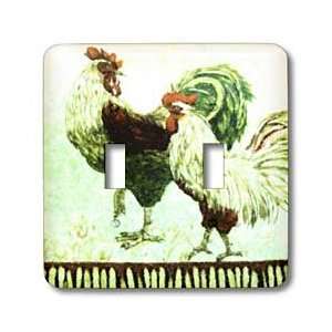 Florene Decorative   Rooster Strut   Light Switch Covers 