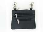 Lady Bikers Carry Hip Bag Zippers Genuine Leather   NWT  