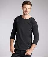 Chaser LA black cotton football t shirt style# 319702001