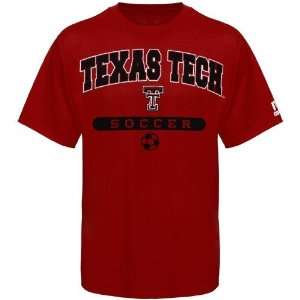  Tech Red Raiders Scarlet Soccer T shirt (Large)