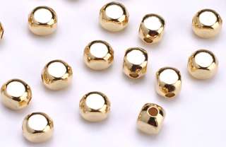 100 Gold Plated Roundish Square Beads Too Cute 5MM  