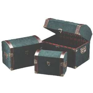   Faux Suede Chest Red/green Plaid Lining Chest Trunks