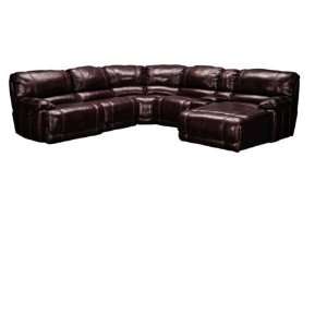  St. Malo Burgundy 6 PC Sectional