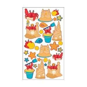  Sticko Classic Stickers Crabs and Sand Castles; 6 Items 