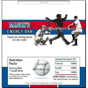  Los Angeles Dodgers Colored Baseball Candy Bar Wrapper 