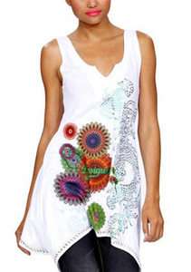 NEW Desigual 2012 Spring Collection SHEYLA Tunic T Shirt Top Blouse 