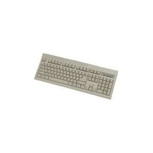    104KEY PS2 Keyboard Gray with Large L Shaped Enter Key Electronics