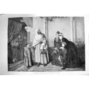 1875 Presentation English Ladies Visiting Moors House  