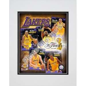  Los Angeles Lakers 2009 NBA Finals   Big 5 Double Matted 