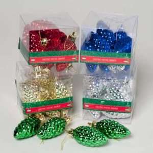  Plastic Pine Cone Ornaments 8 Pack Case Pack 48